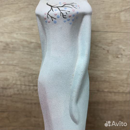 Винтажная Керамическая Ваза Девушка Весна Ретро