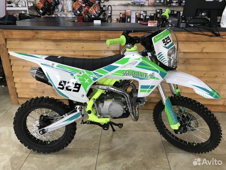 Питбайк Motoland TCX125Е зеленый