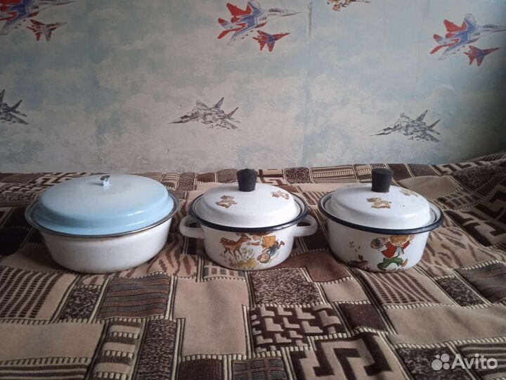 Кастрюля эмалированная