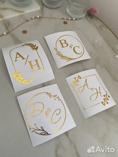 Наклейки на свадьбу