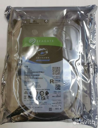 Жесткий диск 4TB Seagate SkyHawk новый