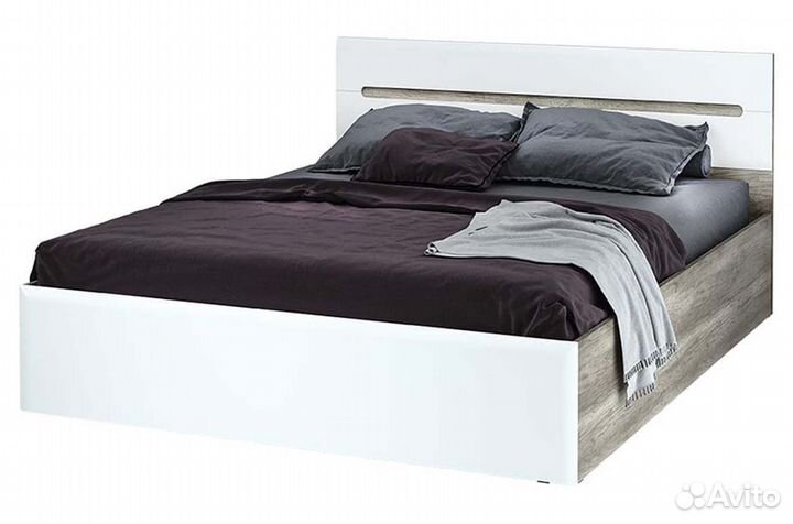 Кровать Наоми белый мдф