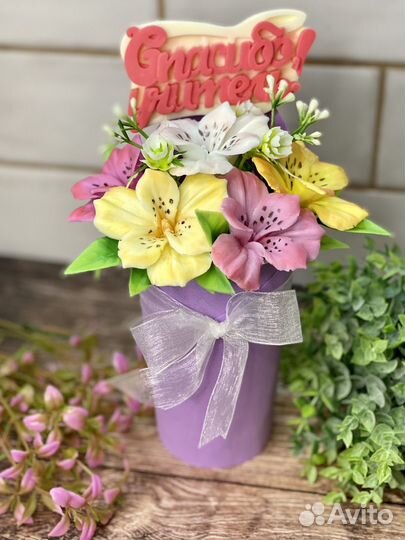 Букет из мыла учителю / на выпускной