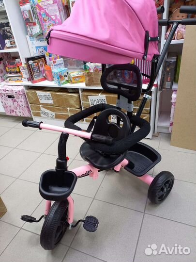 Трехколесный велосипед с родительской ручкой