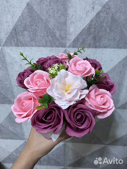 Букет из мыльных цветов