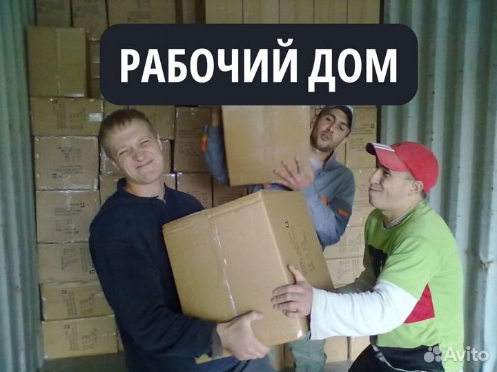 Рабочий дом. Грузчик с питанием и проживанием