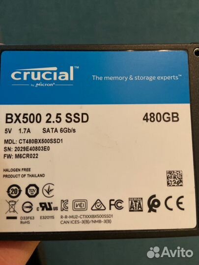 Ssd SATA 480 GB