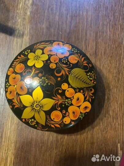 Шкатулка с хохоломской росписью СССР