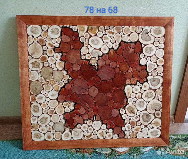 Картины из можжевельника в раме