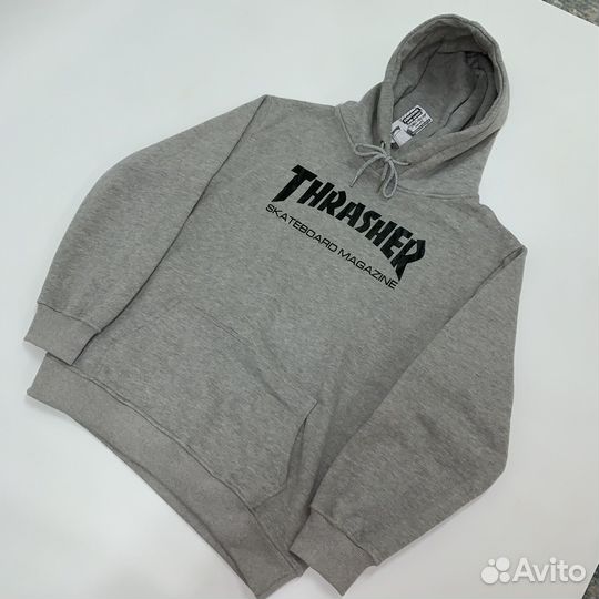 Худи Thrasher серое
