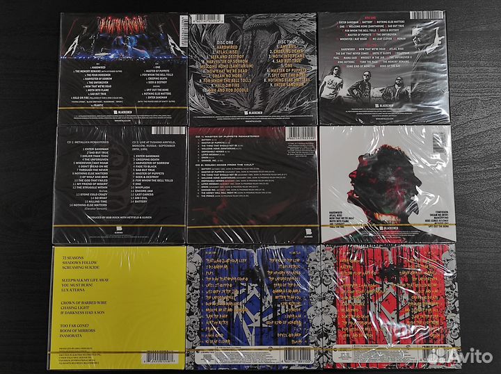 Metallica CD диски: альбомы, концерты, хиты