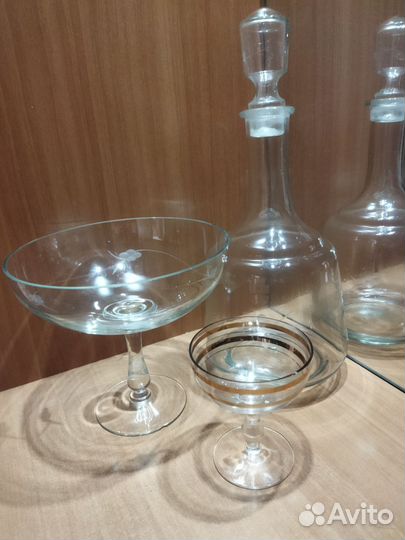 Рог изобилия,вазы,графины стекло