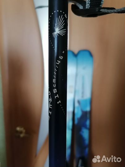 Горные лыжи Salomon, ботинки, палки