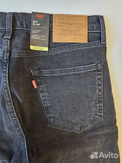 Джинсы мужские Levis 511 slim 33/32