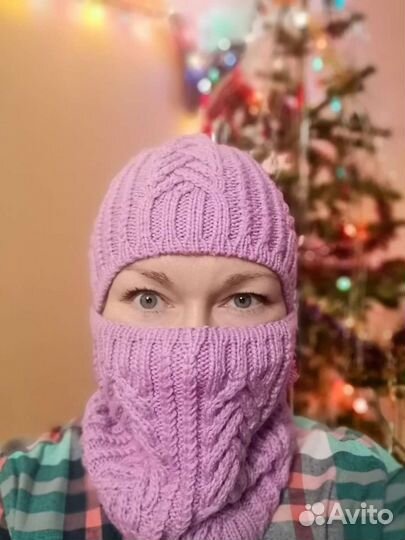 Шапка и снуд ручная работа