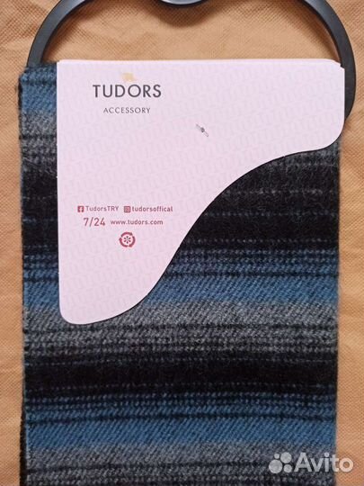 Мужской шарф турецкого бренда Tudors, новый