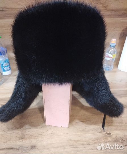 Норковая шапка мужская ушанка