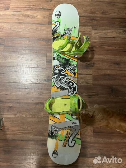 Сноуборд black fire 156 kurt с креплениями
