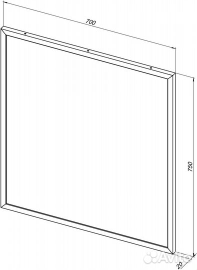 Зеркало Allen Brau 70 1.31014.bb Черное