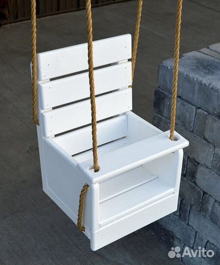 Качели подвесные.детские.дерево