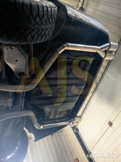 Насадка на глушитель AJS #1 двойная пара 60x89x270 хром