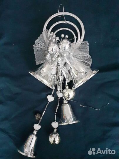 Новогодние игрушки елочные украшения цвет серебро