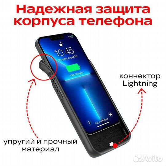 Чехол-аккумулятор для iPhone 12 Pro Max/13 Pro Max