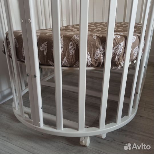 Детская кровать трансформер 8в1 белая