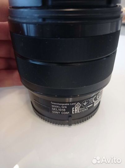 Объектив Sony e 4/10-18