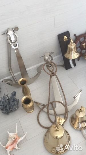 Якоря Штурвалы Рынды Брелки латунные