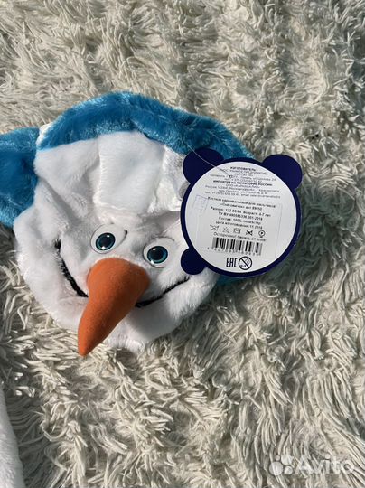 Маска-шапка Снеговик