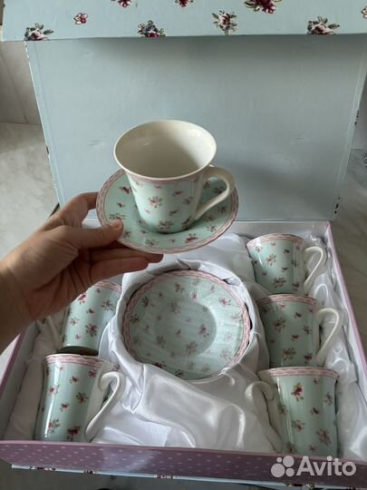 Чайный набор подарочный 12 предметов фарфор