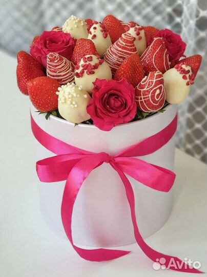 Клубничный букет,Клубника в шоколаде