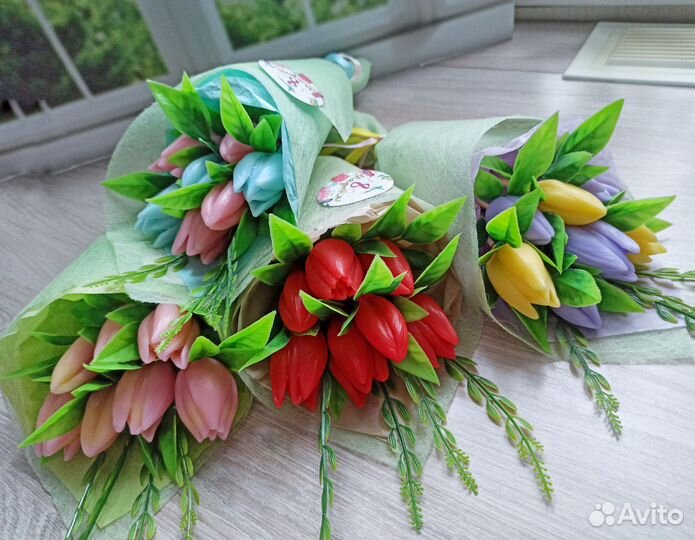 Букет в руку на 8 марта