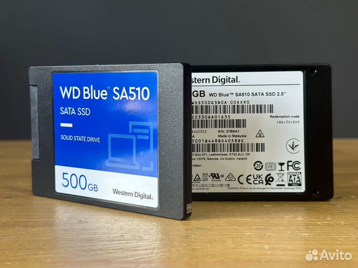SSD WD Blue WDS500G3B0A 500гб