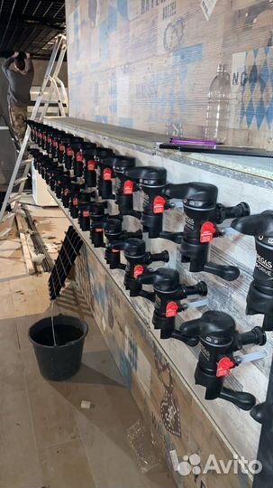 Установка кранов Пегасов монтаж пивного оборудован