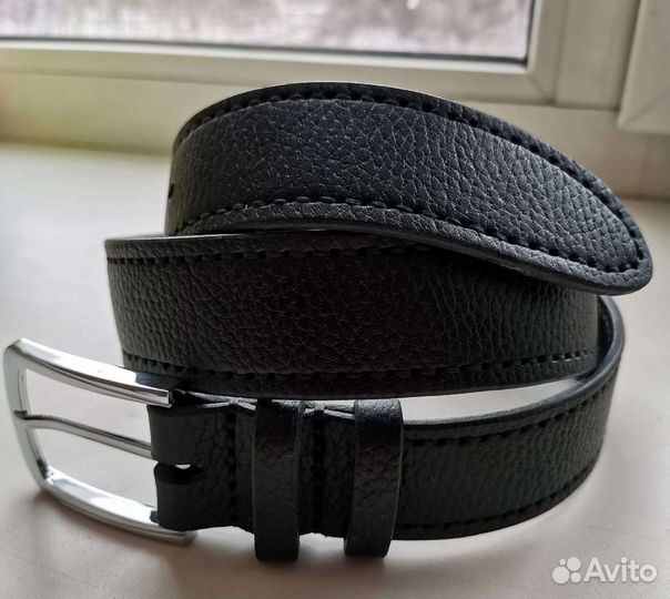 Мужской кожаный ремень ручной работы