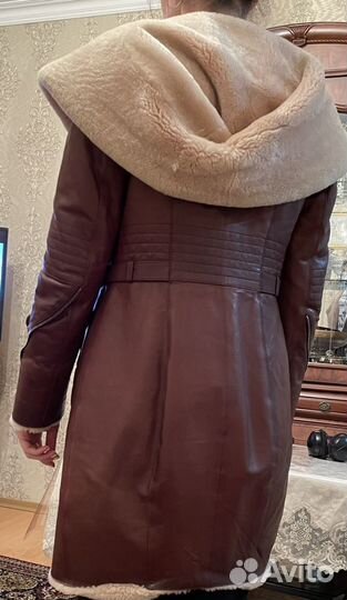 Кожаная дубленка