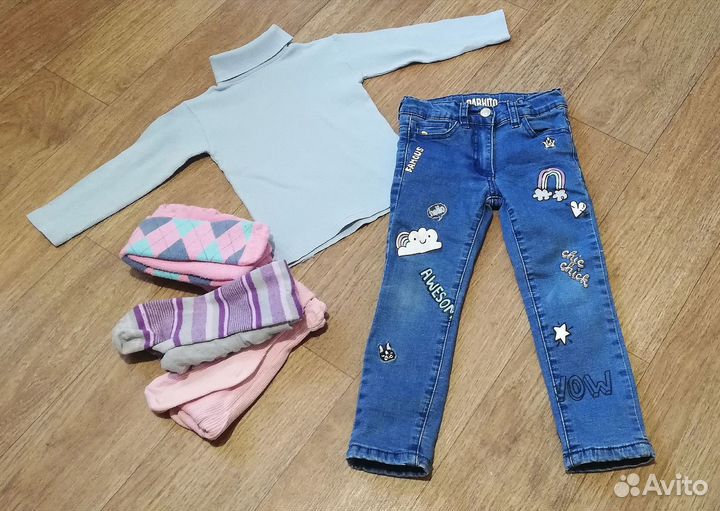 Большой пакет брендовой одежды 2-3 года+обувь 26р