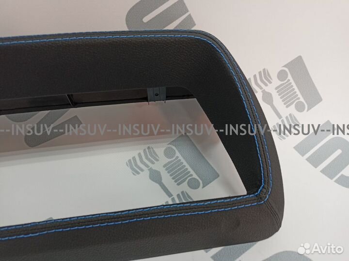 Щиток панели приборов Нива 21214 в коже синяя стр