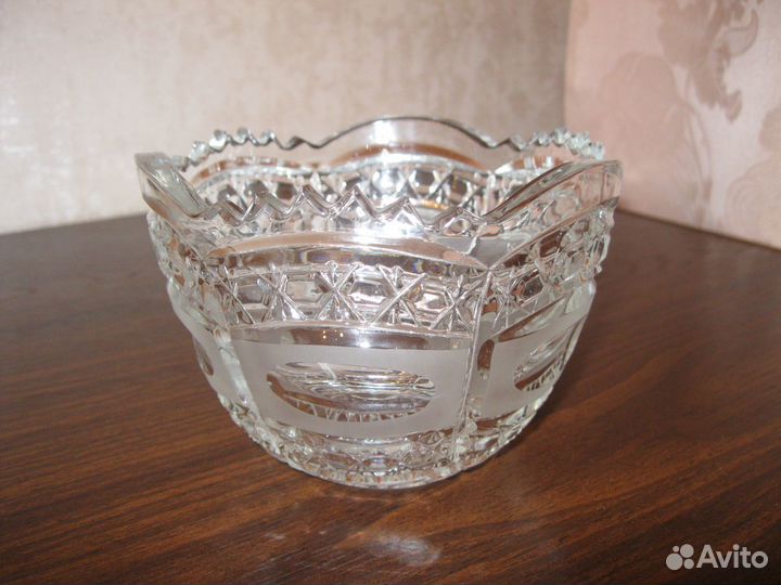 Салатник хрустальный