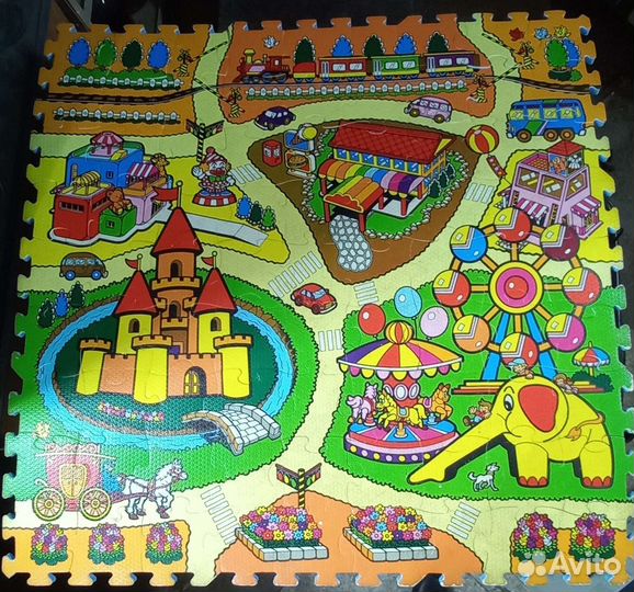 Детский коврик пазл