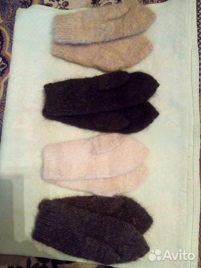 Носки и варежки из собачьей шерсти