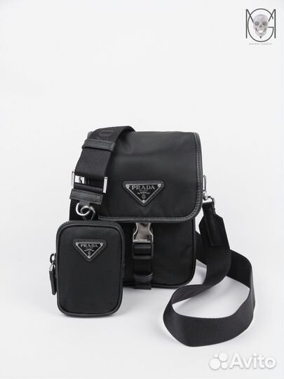 Prada Оригинал сумка через плечо мужская