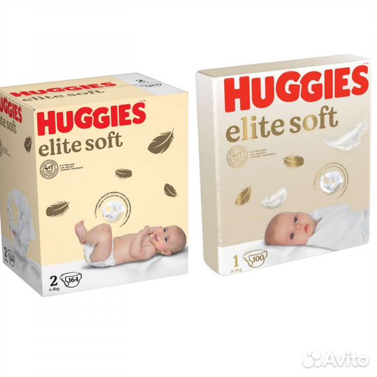 Подгузники хаггис elite soft 1 и 2