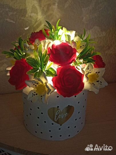 Букет цветов из мыла