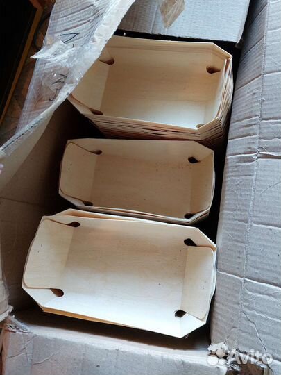 Корзинка из березового шпона 25 15,5 7