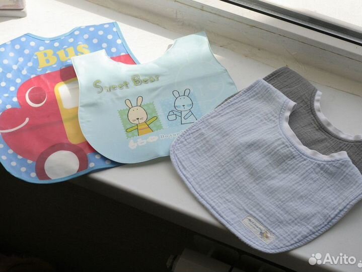 Слюнявчик нагрудник 5 шт комплект