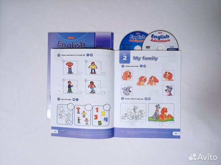 English Adventure starter A/ (AB,PB,CD) новый