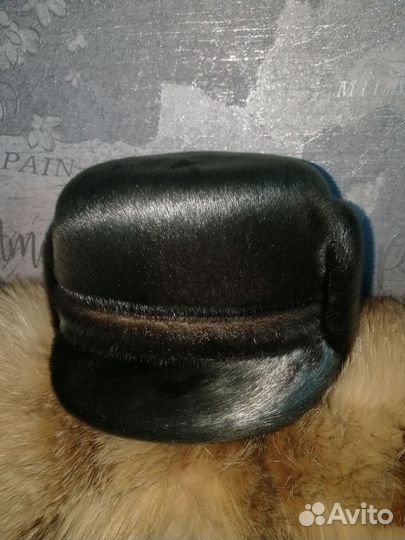 Мужская шапка из нерпы